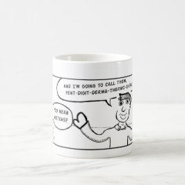Café Caneca da história em quadrinhos de Dimwitz para