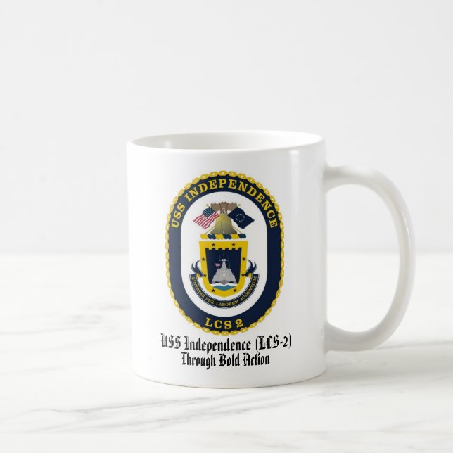 Café Caneca da independência de USS grande (LCS 2) (Direita)
