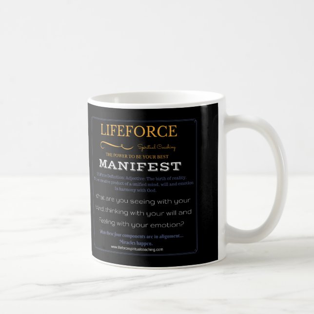 Café Caneca da intenção de LifeForce: Manifesto (Direita)