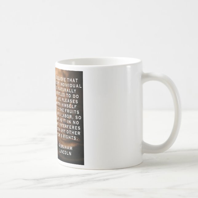 Café Caneca da liberdade de Lincoln (Direita)