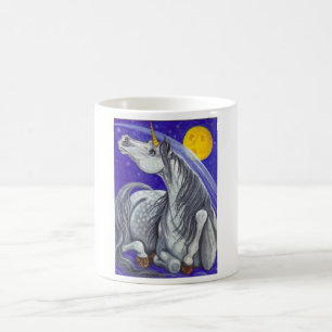 Café Caneca da lua da ESTRELA de TIRO do UNICÓRNIO