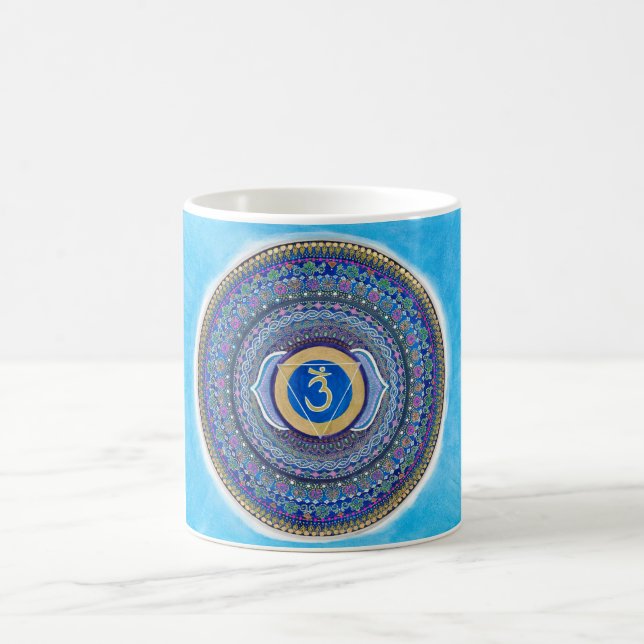 Café Caneca da mandala de Chakra do terceiro olho (Centro)