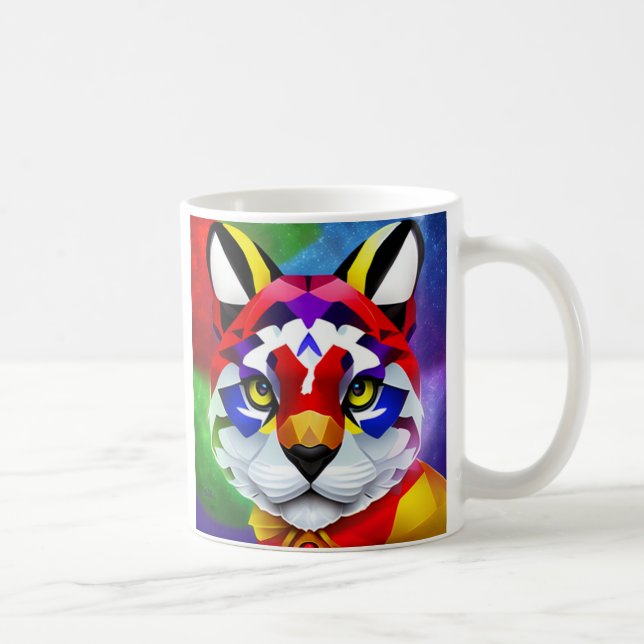 Café Caneca da mão esquerda branca do gato de Alexander (Direita)