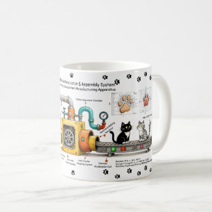 Café Caneca da Máquina de Montagem de Gatos Engraçados
