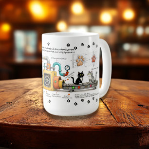 Café Caneca da Máquina de Montagem de Gatos Engraçados