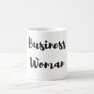 Café Caneca da mulher de negócio