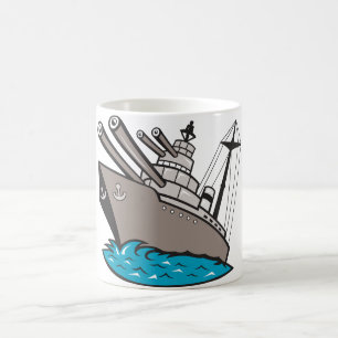Café Caneca da navio de guerra