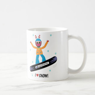 Café Caneca da neve de Puterbug da snowboarding "eu