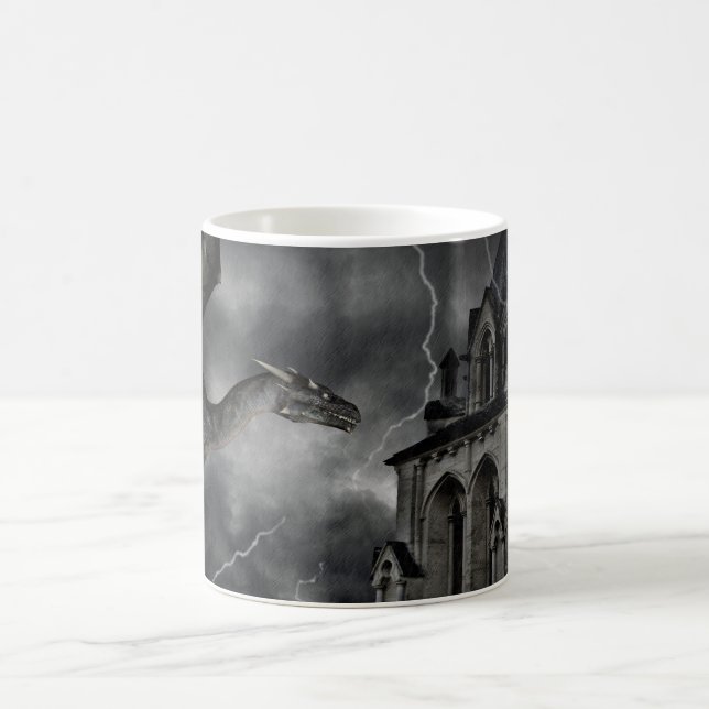 Café Caneca da noite de tempestade gótica escura (Centro)