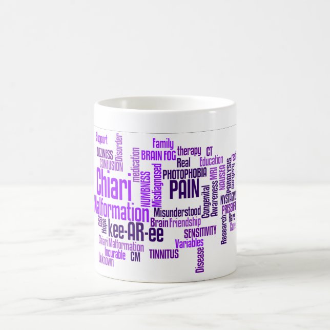 Café Caneca da palavra da malformação de Chiari (Centro)