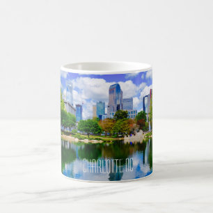 Café caneca da parte alta da cidade de charlotte