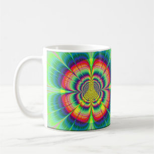 Café Caneca da paz de flower power