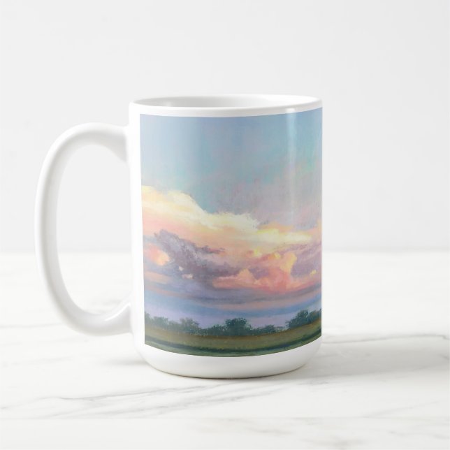 Café Caneca da pintura do por do sol de Midwest por (Esquerda)