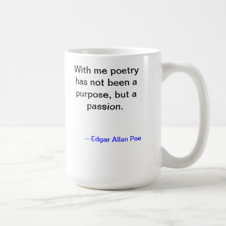Café Caneca da poesia de Edgar Allan Poe