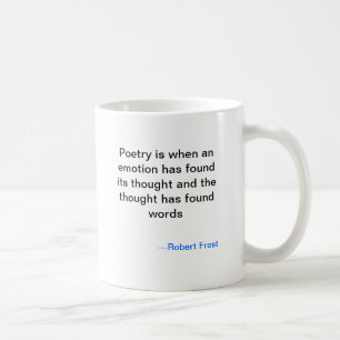 Café Caneca da poesia de Robert Frost