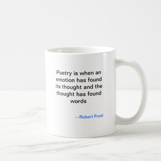 Café Caneca da poesia de Robert Frost (Direita)