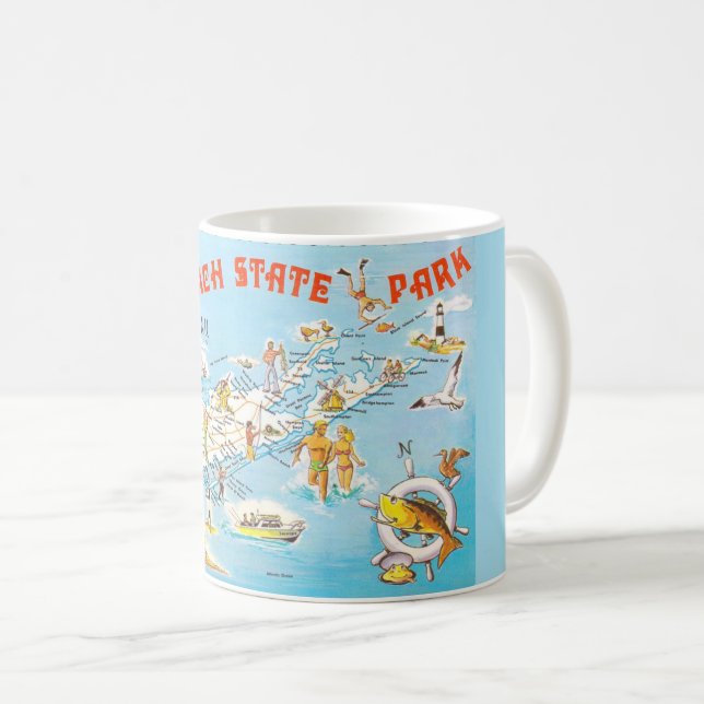 Café Caneca da Praia de Jones Long Island (Frente Esquerda)