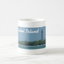 Caneca da praia do farol de Sanibel