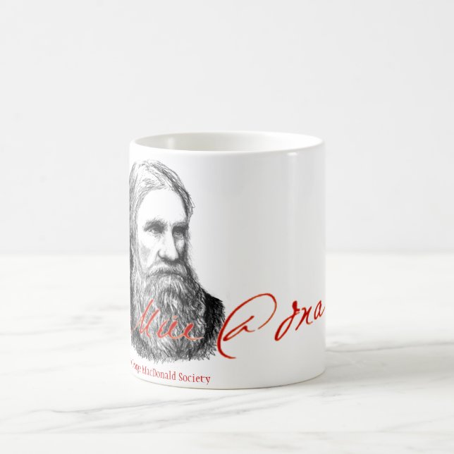 Café Caneca da Retrato-Assinatura de George MacDonald (Centro)