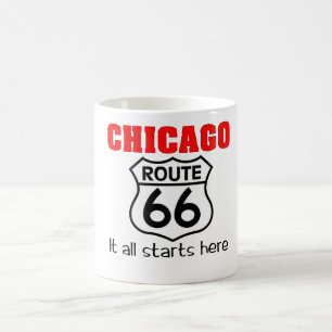 Café Caneca da rota 66 de Chicago
