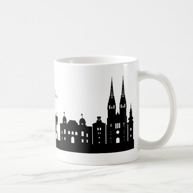 Café Caneca da silhueta de Zagreb (Direita)