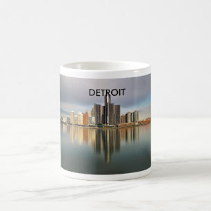 Café Caneca da skyline de Detroit