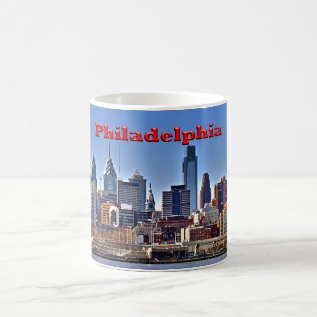 Café Caneca da skyline de Philadelphfia "HDR" (Centro)