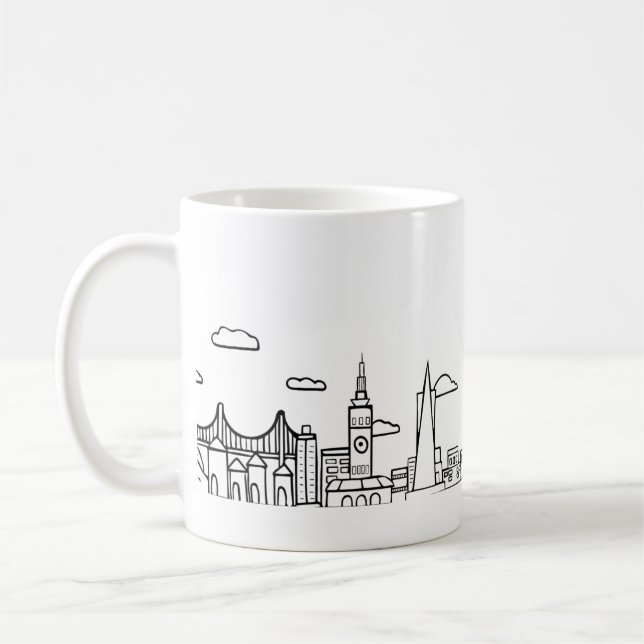 Café Caneca da skyline de San Francisco (Esquerda)