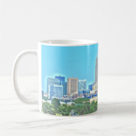 Café Caneca da skyline do Wraparound de Cleveland, Ohio