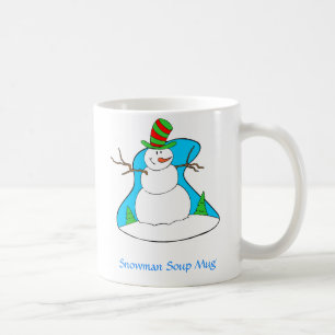 Café Caneca da sopa do boneco de neve
