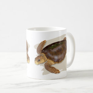 Café Caneca da tartaruga de mar da boba