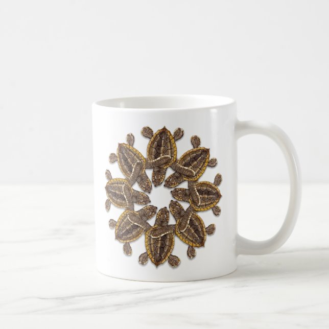 Café Caneca da tartaruga de mar da boba do (Direita)