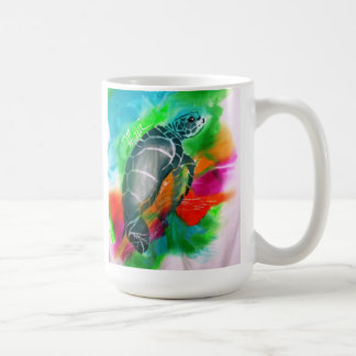 Café caneca da tartaruga de mar, maui, Havaí, ilha,