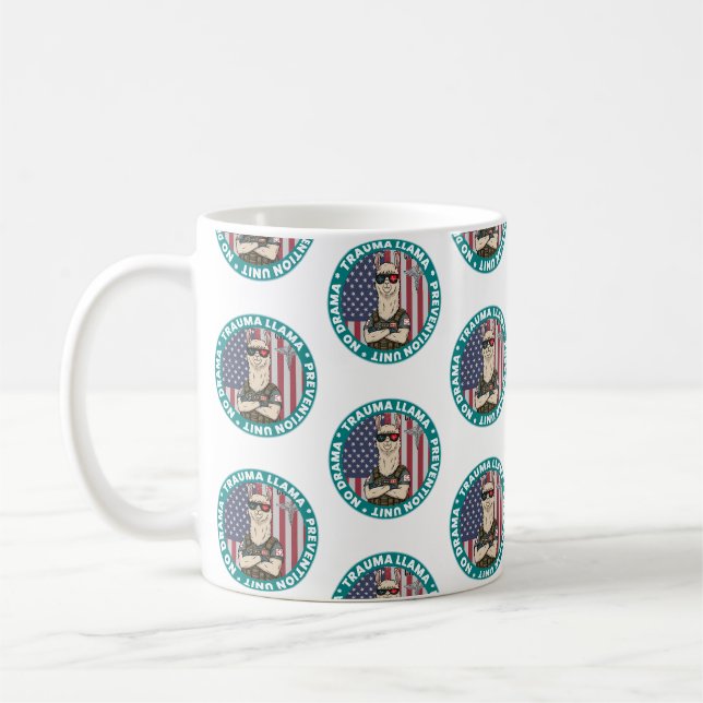 Café Caneca da Unidade de Prevenção de Trauma Llama (Esquerda)