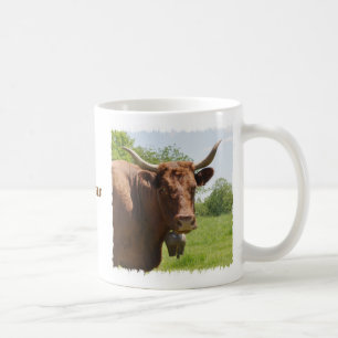 Café Caneca da vaca de Salers