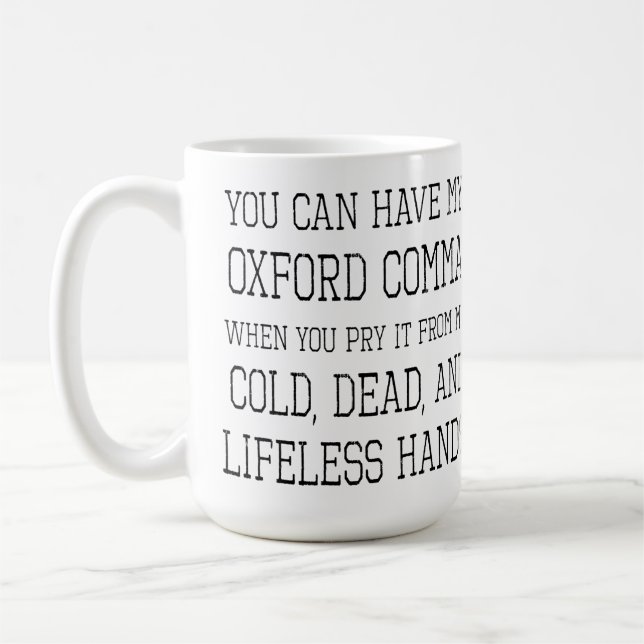 Café Caneca da vírgula de Oxford (Esquerda)
