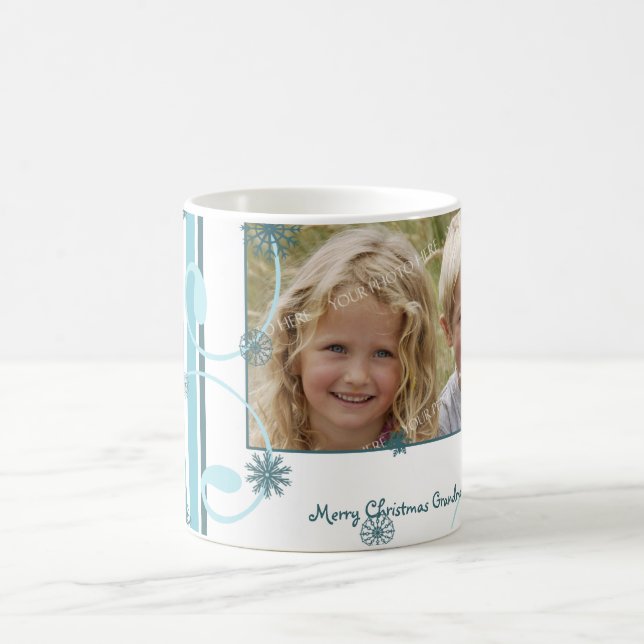 Café Caneca das avós do Feliz Natal dos flocos de neve (Centro)