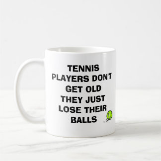 Café Caneca das bolas de tênis