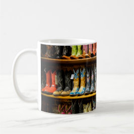 Café Caneca das botas de vaqueiro