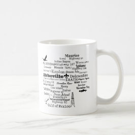 Café Caneca das cidades & das ruas de Louisiana da