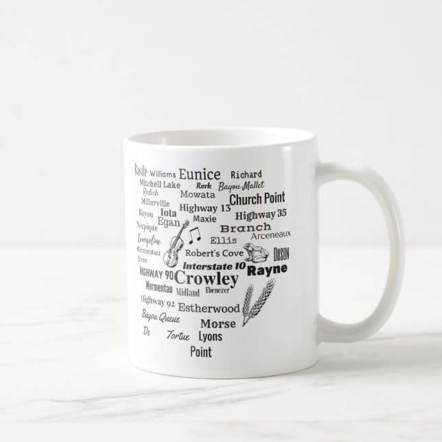 Café Caneca das cidades & das ruas de Louisiana da (Direita)