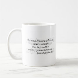 Café Caneca das citações de Bach