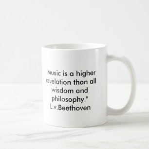 Café Caneca das citações de Beethoven