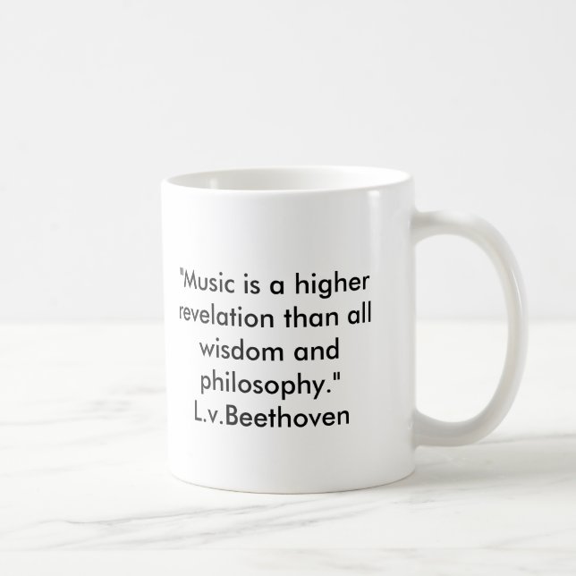 Café Caneca das citações de Beethoven (Direita)