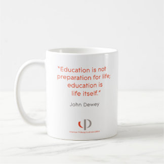Café Caneca das citações de Dewey