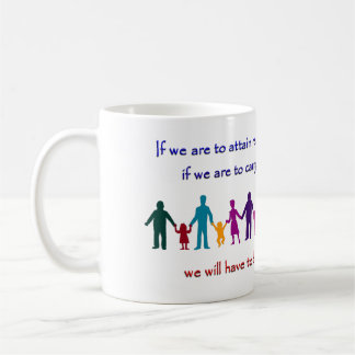 Café Caneca das citações de Gandhi