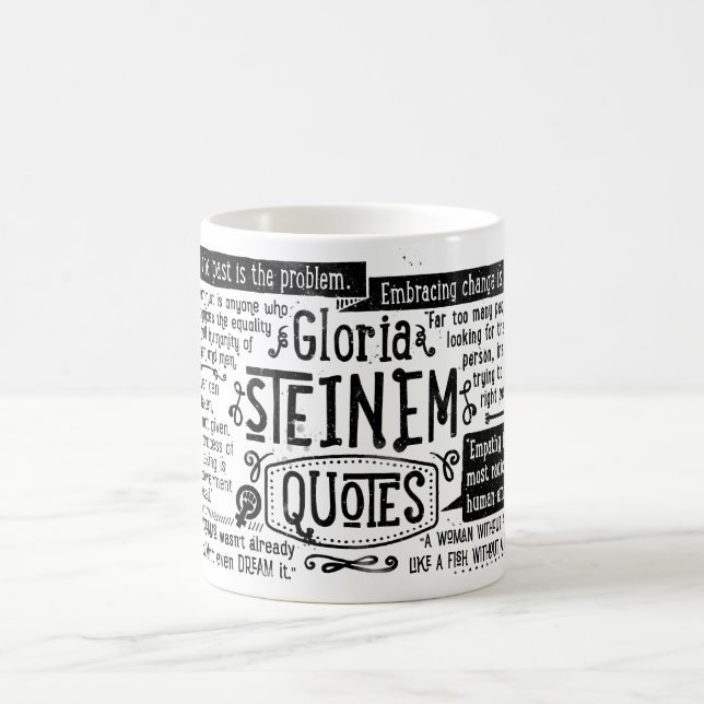 Café Caneca das CITAÇÕES de Gloria Steinem (Centro)