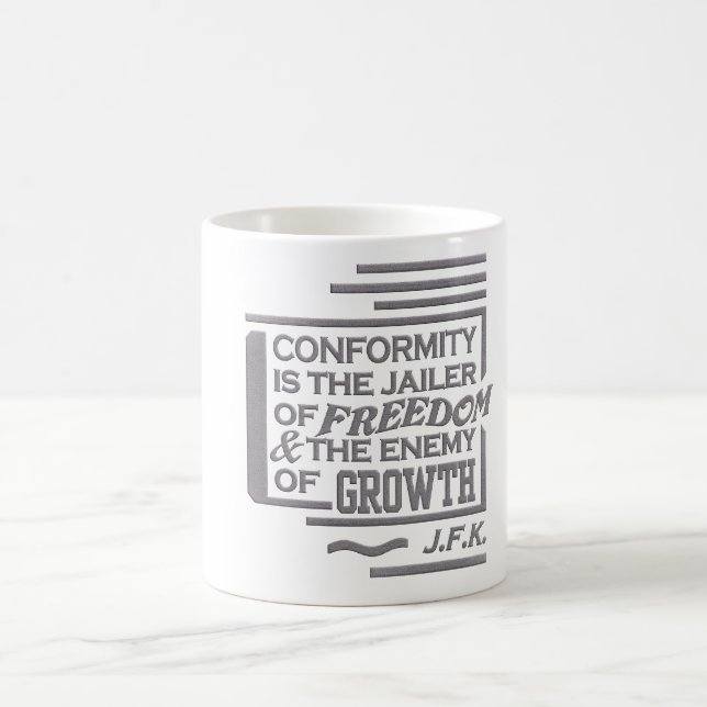Café Caneca das citações de JFK - escolha o estilo & a (Centro)