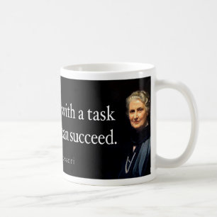 Café Caneca das citações de Maria Montessori