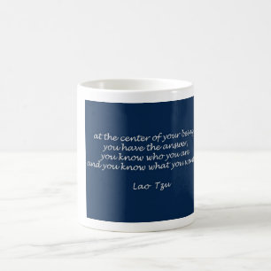 Café Caneca das citações de Tzu do Lao